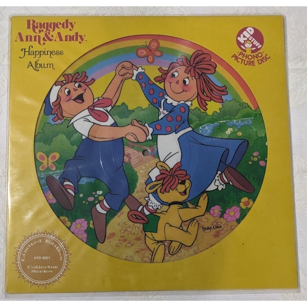1981 Raggedy Ann & Andy Happiness Album LP Record Vinyl  Original Pic Disc